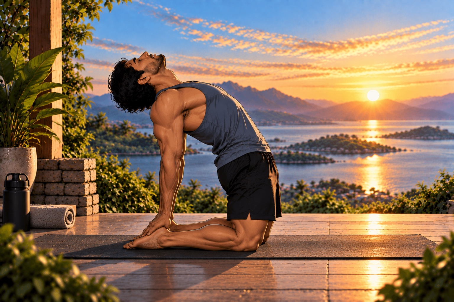 Camel pose